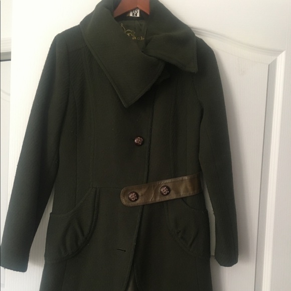 Maclage green wool coat - Picture 2 of 3